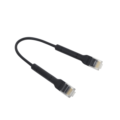 NUP-01 UBIQUITI Negro Cable de Parcheo Cat6 RJ45 de 10cm (0,1 metros) U-Cable-Patch-RJ45-BK
