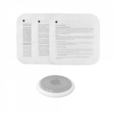 AIRTAG-1 APPLE Dispositivo Unitario Bluetooth NFC 32mm x 8mm IP67 Incluye CR2032 Chip U1 MX532AM/A