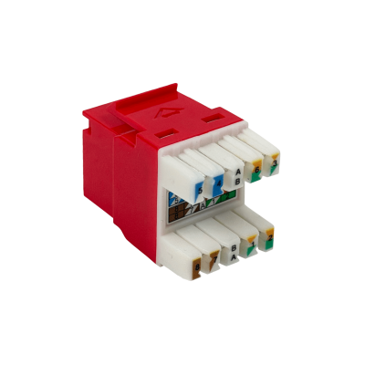 KP6RF FURUKAWA Rojo Cat6 UTP Multilan Conector Keystone Hembra RJ45 35060608