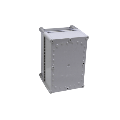 TJ-AT-2819-1 TIBOX 280x190x180mm Caja ABS IP66 Cubierta Transparente con Placa de Aluminio