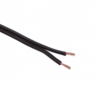 2X18N Cable Paralelo Multifilar PVC Negro 100 metros 2x18AWG de Aleación CCA