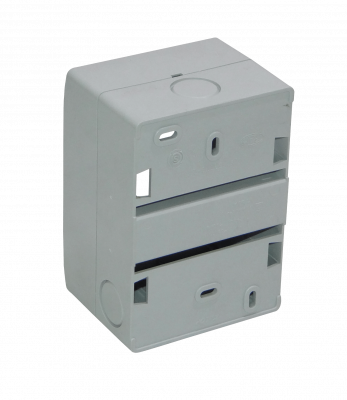 CAJA-DIN34 KALOP sin Cubierta 54mm-Ancho 46mm-Alto Caja de Plástico para Interruptores Automáticos Riel Din