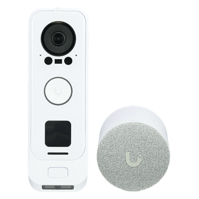DOORBELLPRO-POEK-WH UBIQUITI Kit Videoportero IP UVC-G4-DOORBELL-Pro-PoE en Blanco, Incluye Chime UP, Puertos 2-10/100