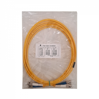 JFSTT3 3 metros ST-ST Monomodo SM Dúplex Latiguillo de Fibra Óptica 9/125µm 3mm