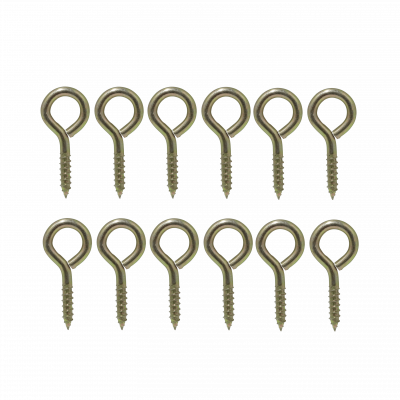 CANC-C27 12-piezas 1/2pulg Cuerda-6,5x25mm argolla-27mm-Cerrada 62mm-Largo-Total