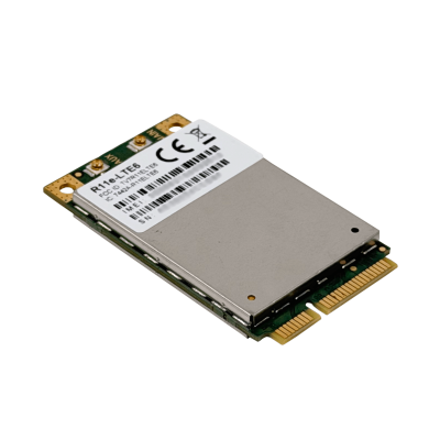 R11E-LTE6 MIKROTIK 2-U.FL LTE CAT6 300/50mbps Agregación 3G-R7R8 2G-12 MiniPCIe