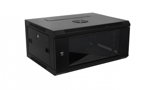 RK04-4L LINKMADE Laterales-Remov 4U 45cm-Fondo Rack Pared Mural Negro