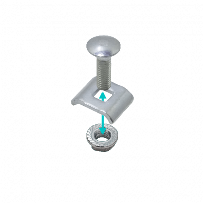 ESCAM-Z LINKCHIP Sujetador Tornillo Tuerca para Escalerilla Canasto Malla Alambre