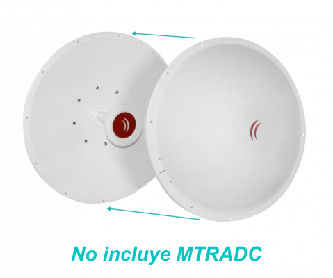 MTAD-5G-30D3-PA MIKROTIK Precision 30dBi 3º 700mm 4,7-5,9GHz 2x2 2-RPSMA-M/H Antena