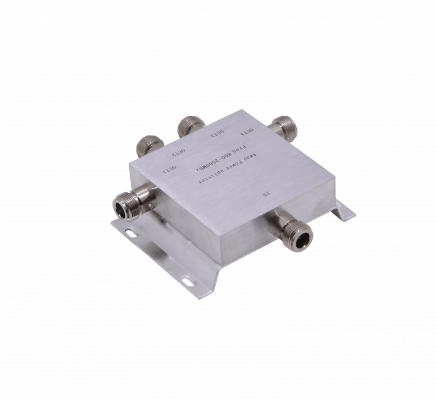 SCW04N Divisor de señal RF de 5 salidas tipo N hembra, rango de frecuencia 380-2500 MHz (0,38-2,5 GHz) compatible con 2,4 GHz
