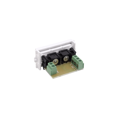 FQAVR Módulo con 3 conectores RCA hembra sobre regleta de 5 posiciones para placa multimedia series FQ1, FQ2 y FQ3