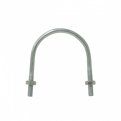 UDN-06 Abrazadera para fijación a poste o tubo de 60 a 75mm de diámetro, con 2 tuercas de 14mm y pletina requerida