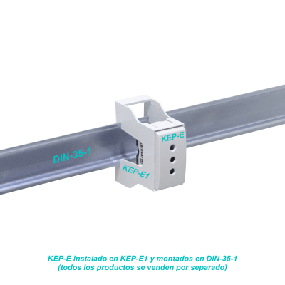 KEP-E1 KALOP Porta 1-Modulo KEP para Riel Din-35mm Ancho-28mm Alto-65mm