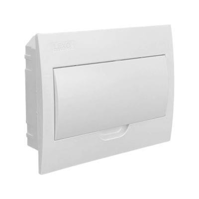 CADIN-12E LEXO Tablero para Embutir LSZH de 12 Módulos con Riel DIN, IP41, IK08, Código 5396512