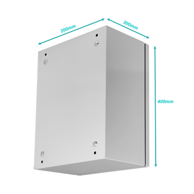 SA7525. Armario 400x300x200mm 1-puerta con cerradura incluida Armario Metálico IP65 Gris