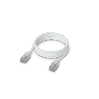 WEPA-01 UI 1 metro Latiguillo Etherlighting Blanco Cat6a UACC-CABLE-PATCH-EL-C6A-1M-W