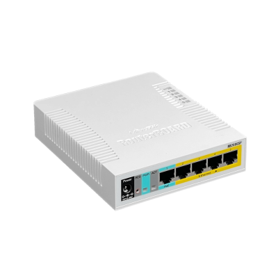 RB260GSP MIKROTIK 5-1000-(4-PoE/9-28VDC) 1-SFP SwOS VLAN Conmutador Administrable sin bastidor
