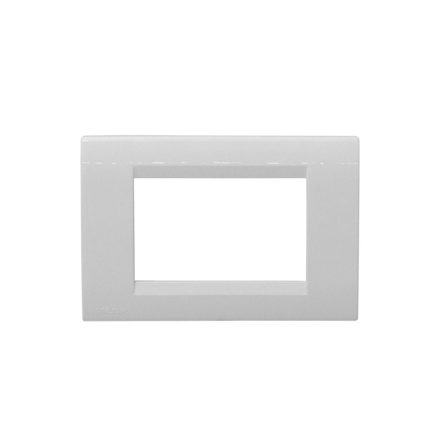 KEP-Y KALOP Placa de Pared Civil 3-Tomas Blanco Cubierta 3-Módulos 122x82mm KL/KS40710