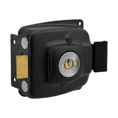 LOCK-CS FERRETOOLS Cerradura de superficie horizontal con tambor de 55mm y 5 pines, incluye 3 llaves