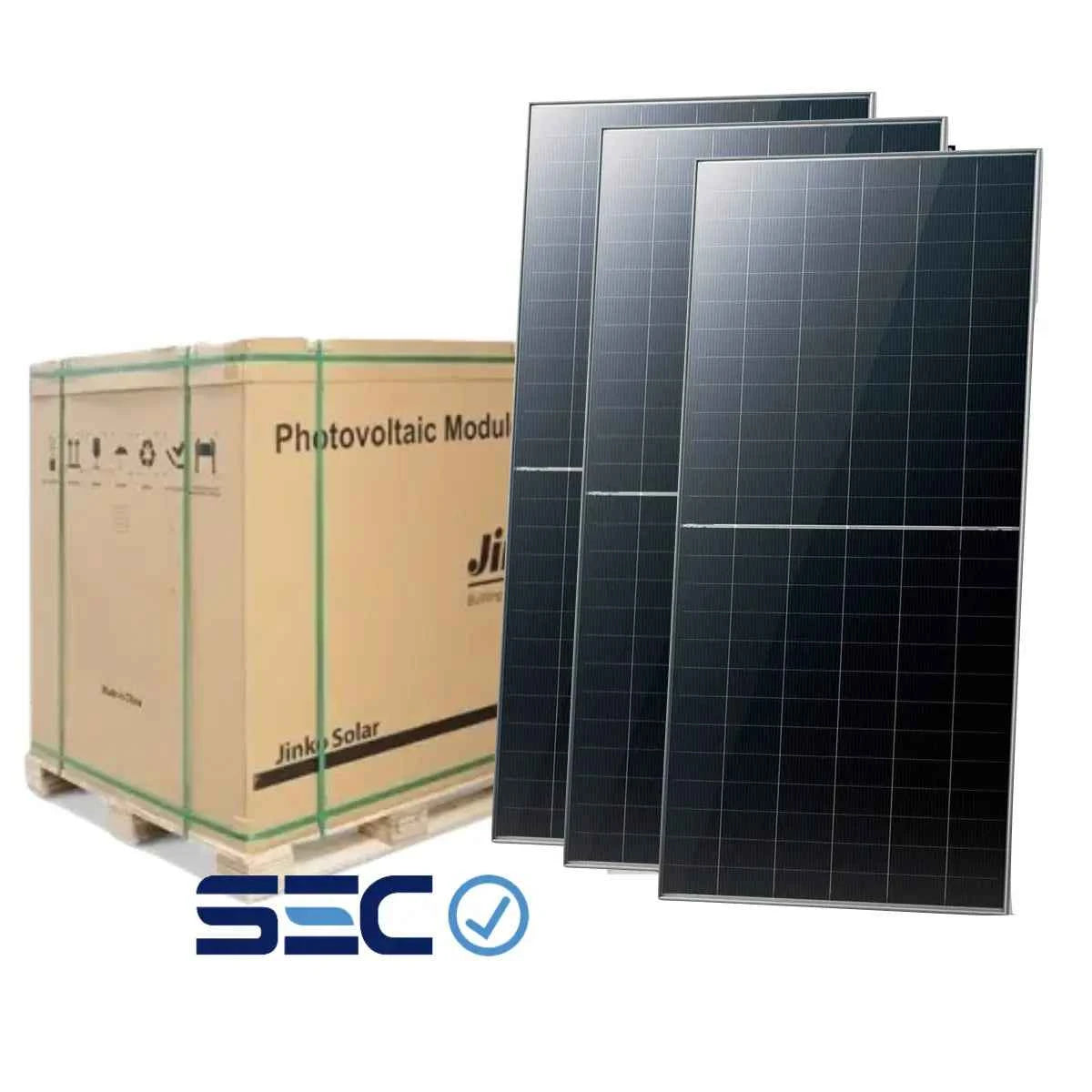 Panel Solar Jinko Solar Bifacial con Doble Vidrio – N-Type Topcon – Tiger Neo – 635W (Pallet de 36 Unidades)