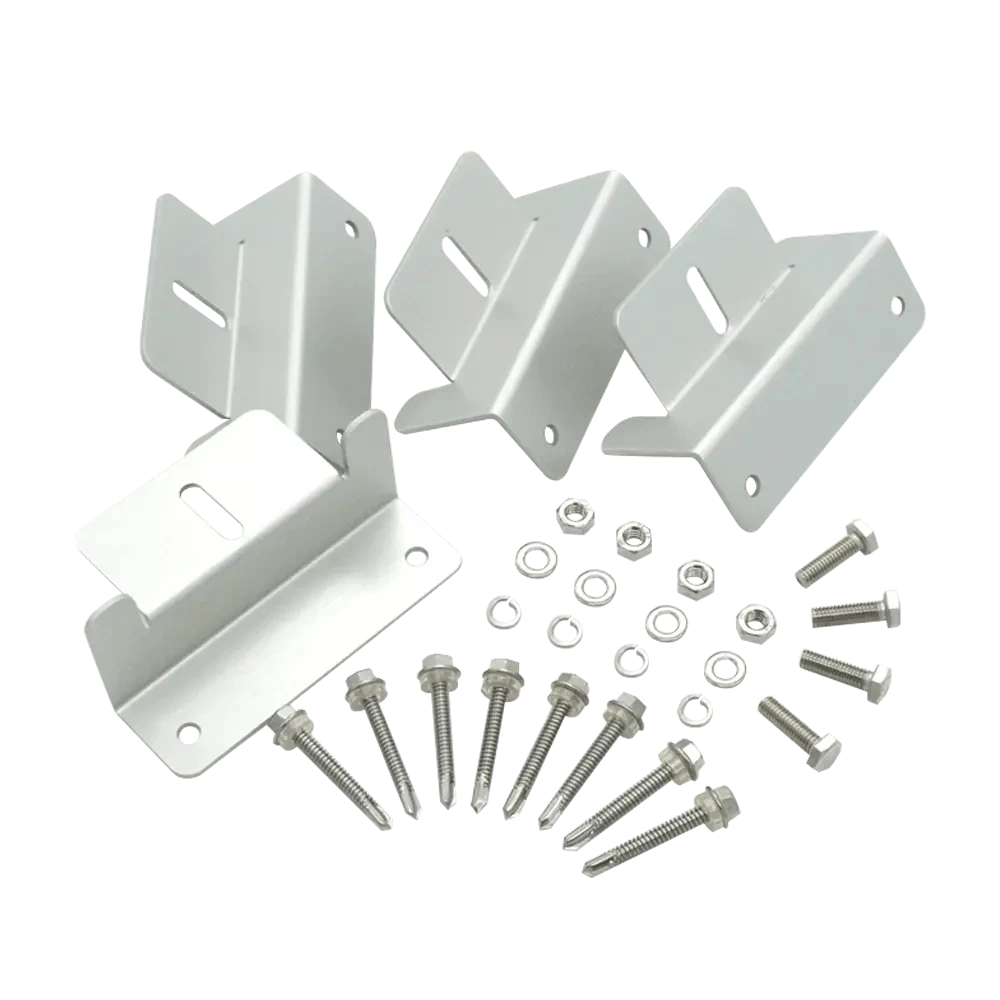Kit Soporte 4 Piezas (Aluminio, con Bulonería)