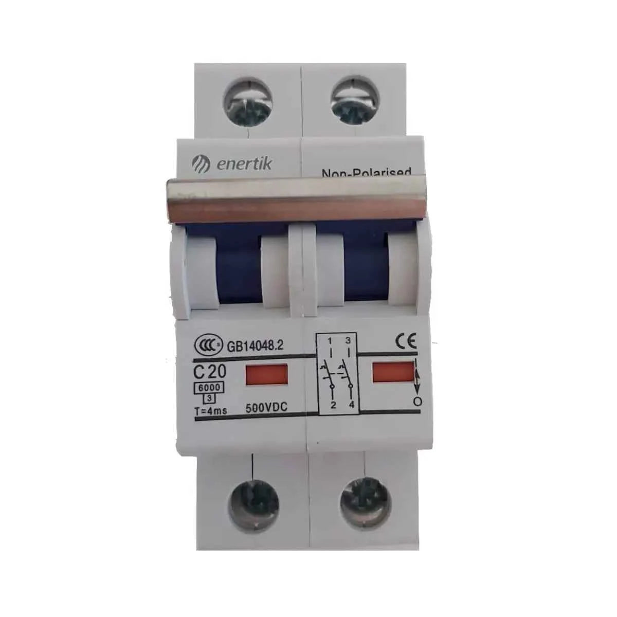 Protector Térmico 500Vcc 20A 2P