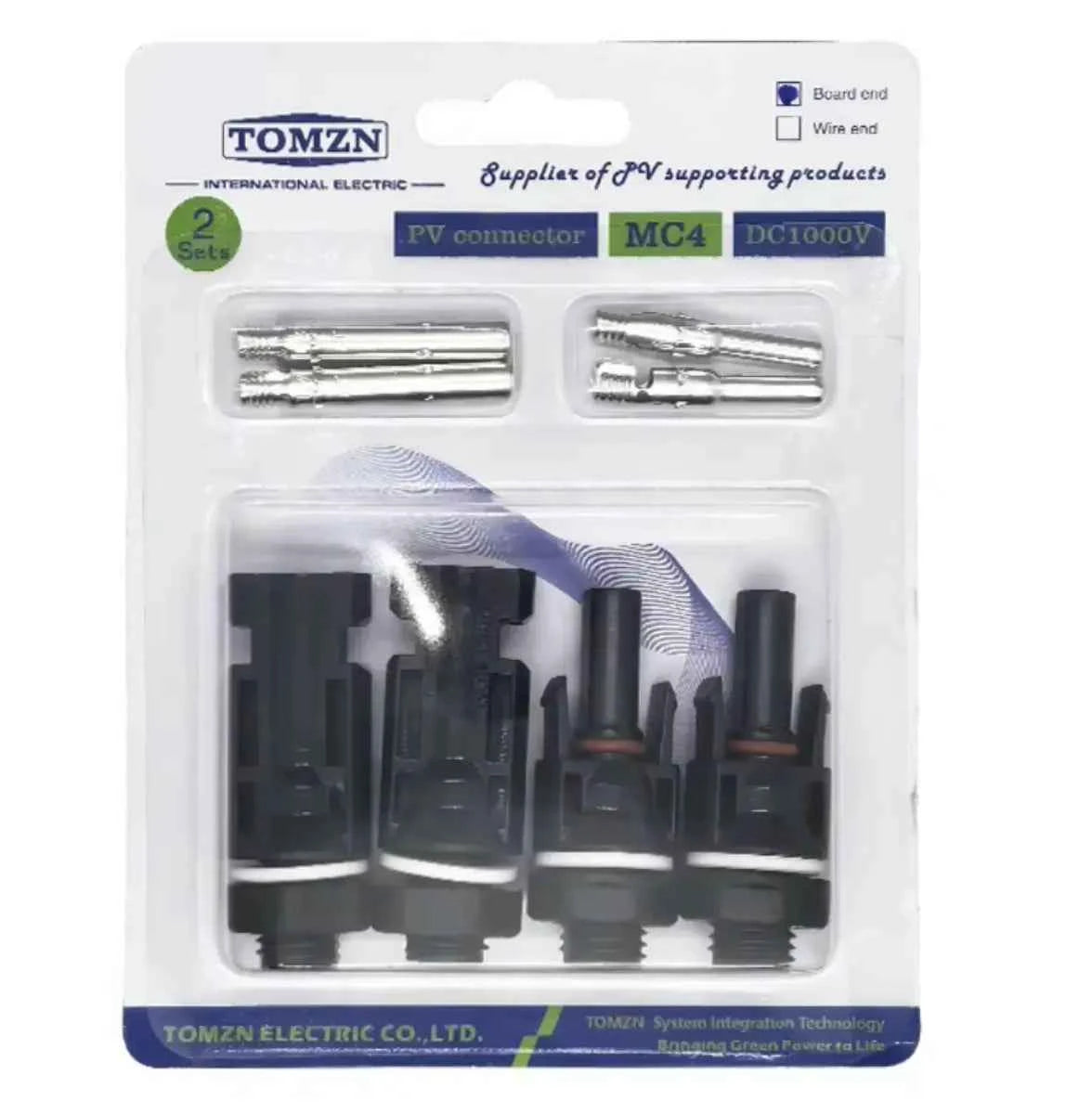 Conector MC4 1000Vcc 32A – Kit 2 Pares (para Montaje PCB / Caja de Distribución)