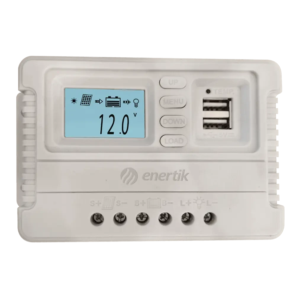 Regulador de Carga para Paneles Solares 30A 12/24V – Línea CP