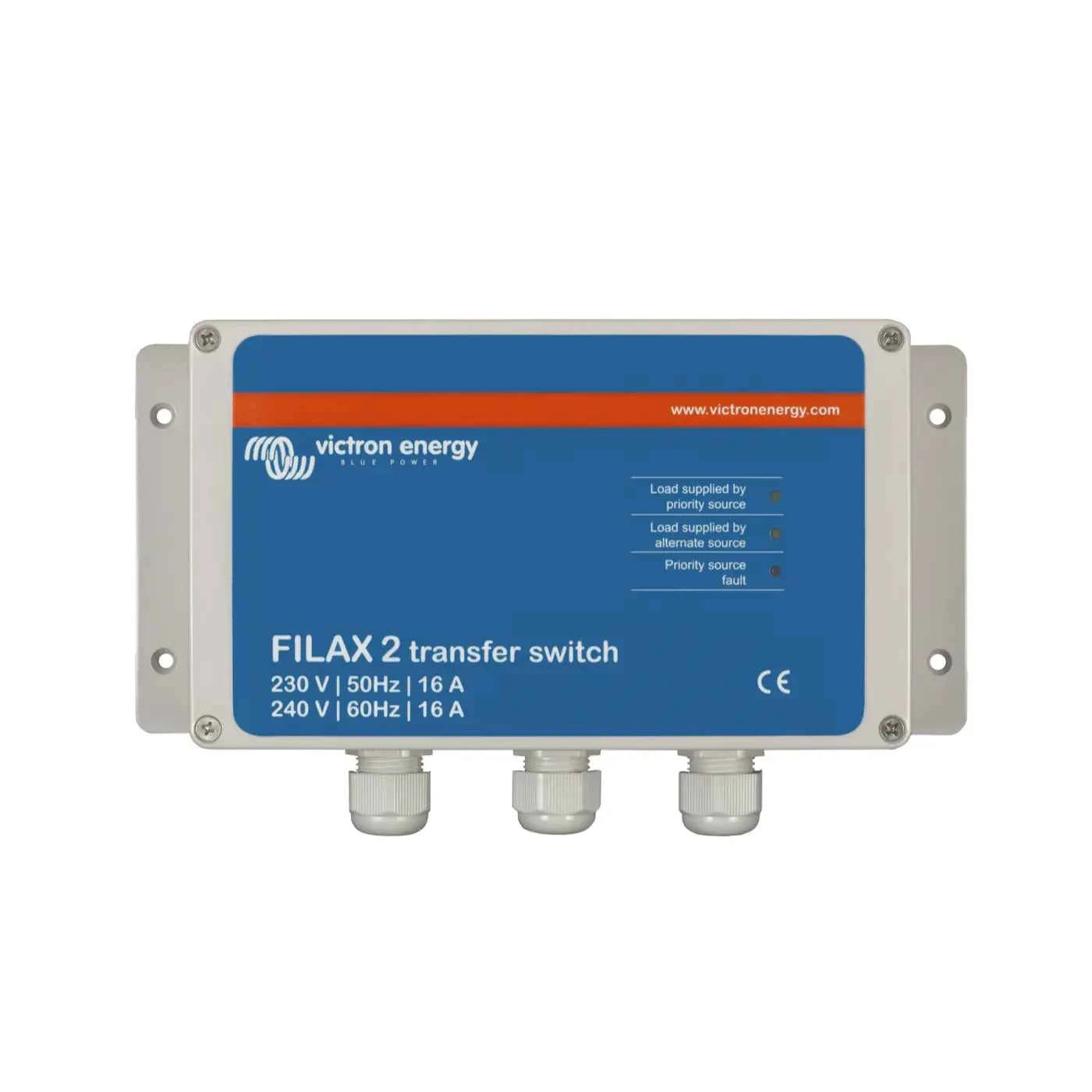 Conmutador de Transferencia Automático Victron – Filax 2 CE 230V/50Hz-240V/60Hz