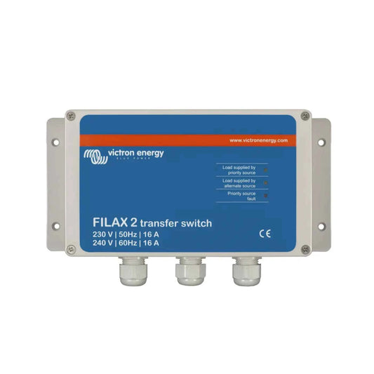 Conmutador de Transferencia Automático Victron – Filax 2 CE 230V/50Hz-240V/60Hz