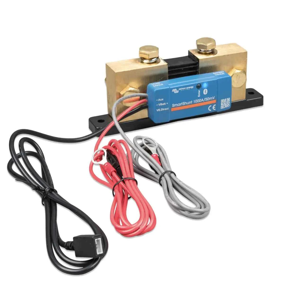 Medidor de Corriente de Baterías Inteligente – Smartshunt IP65 1000A 50mV
