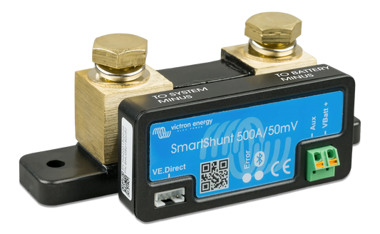 Medidor de Corriente de Baterías Inteligente – Victron Smartshunt 500A 50mV