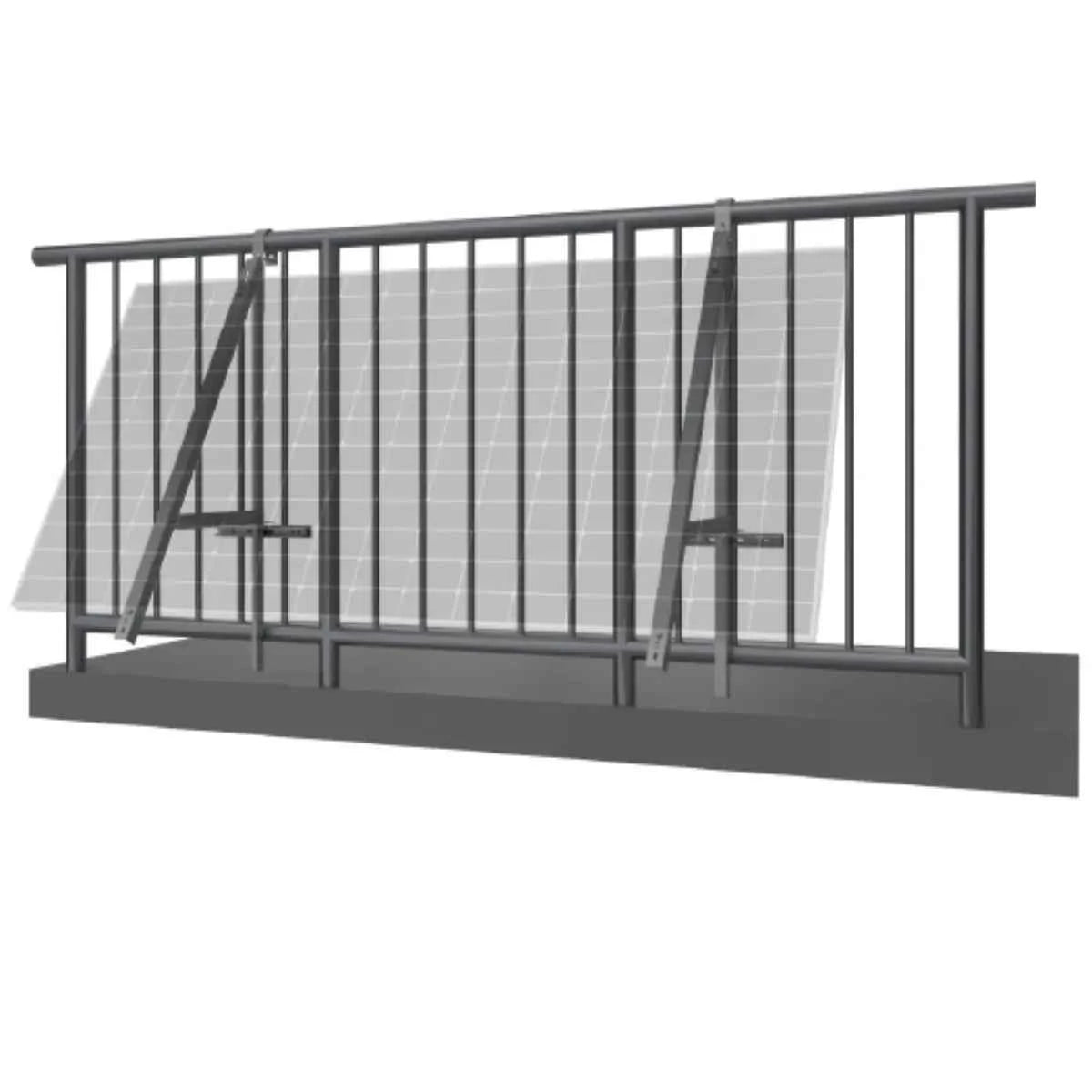 Kit para Montaje de Panel Solar en Balcón – Inclinación 0-30°