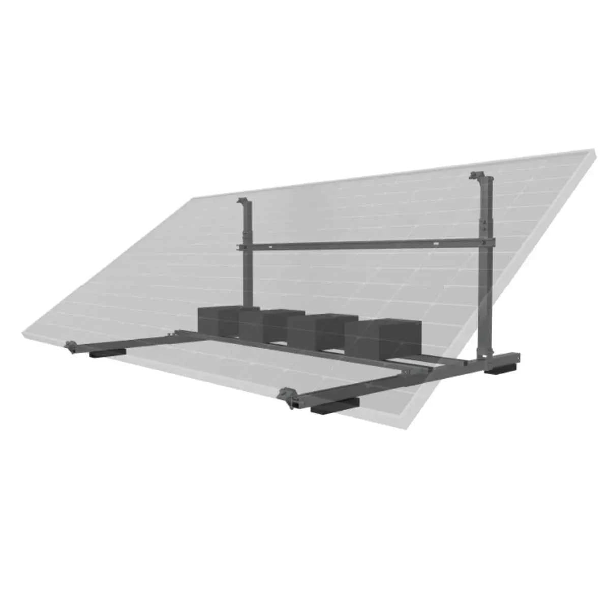 Kit para Montaje de Panel Solar en Suelo – Inclinación 30-59°
