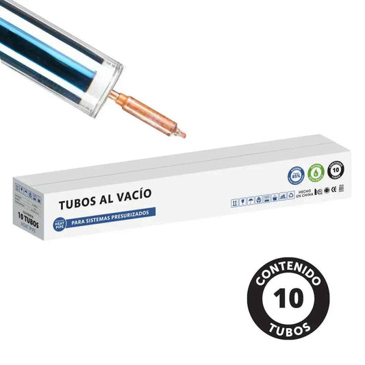 Caja x 10 Tubos Heat Pipe para Termos Solares Presurizados