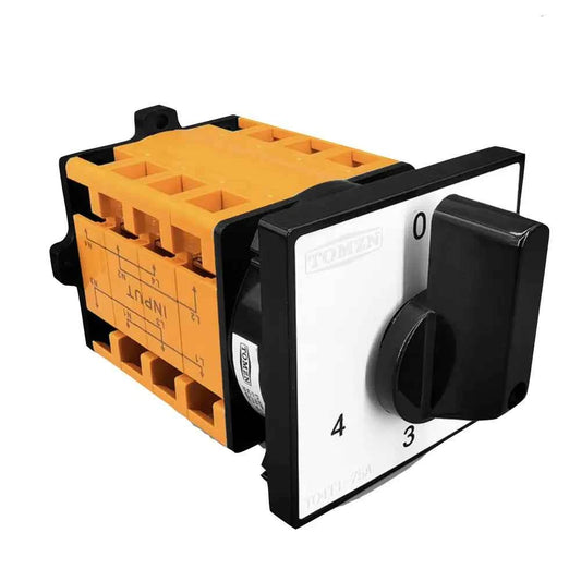 Conmutador Rotativo 230Vca 4 Entradas 1 Salida – 2P 75A