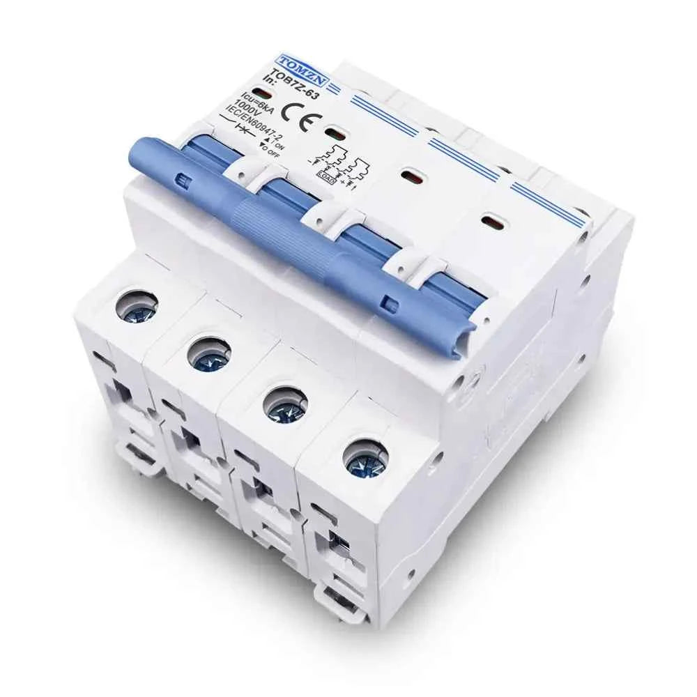 Interruptor Termomagnetico de Corriente Continua 1000Vcc – 4P 63A