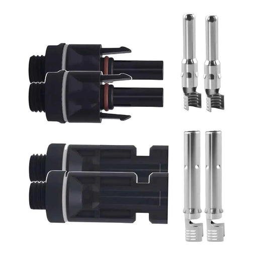 Conector MC4 1500Vcc 45A – Kit 2 Pares (para Montaje PCB / Caja de Distribución)