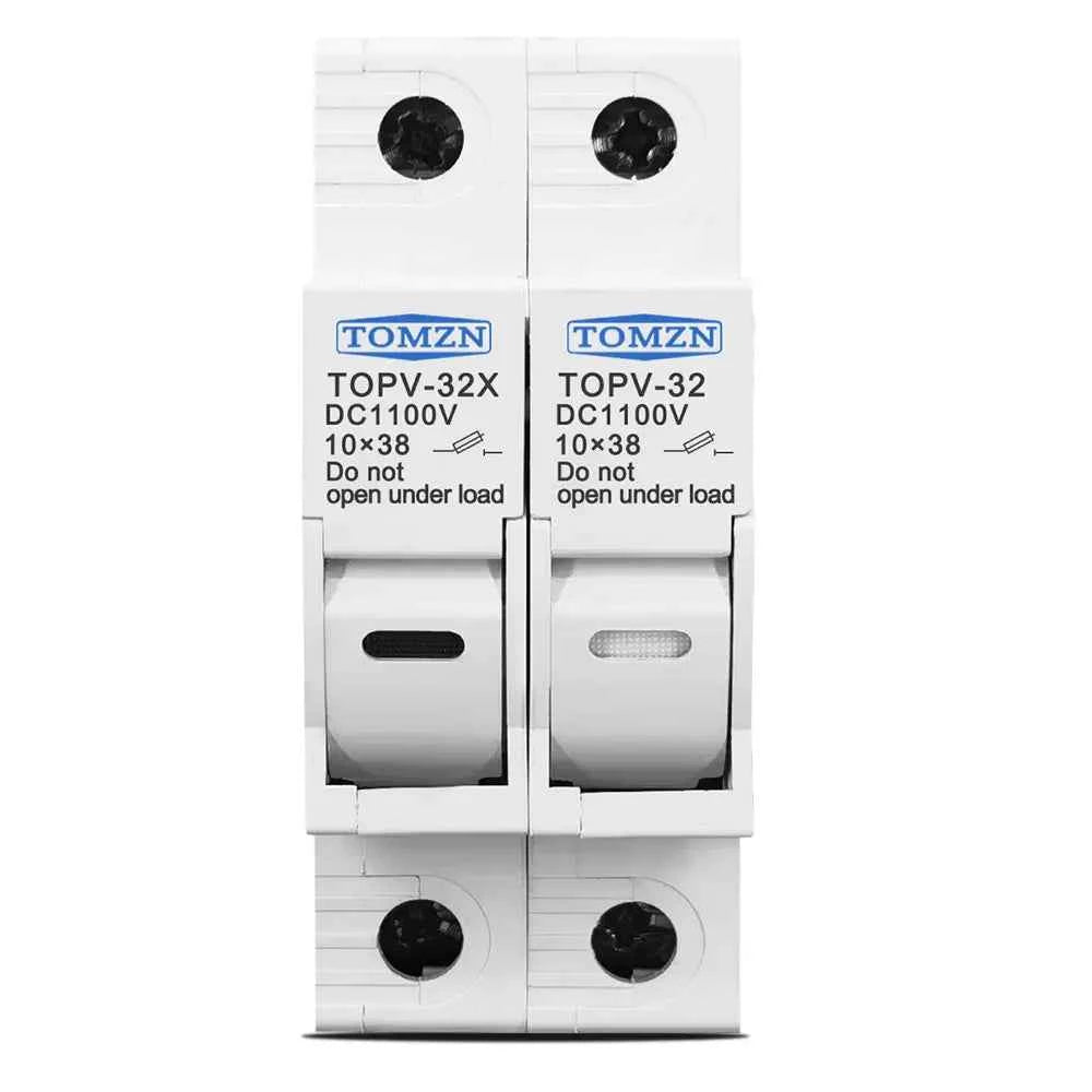 Portafusible para Fusible Solar gPV 10x38mm con LED – 2P
