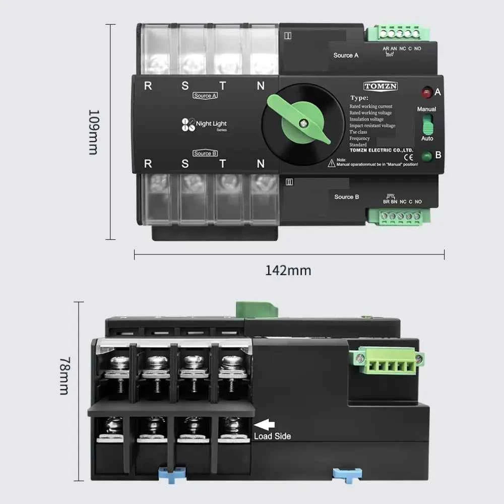 Interruptor Automático de Transferencia con WiFi – 4P 125A