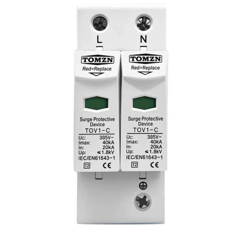 Protector Contra Sobretensiones 385Vca – 2P 20/40kA