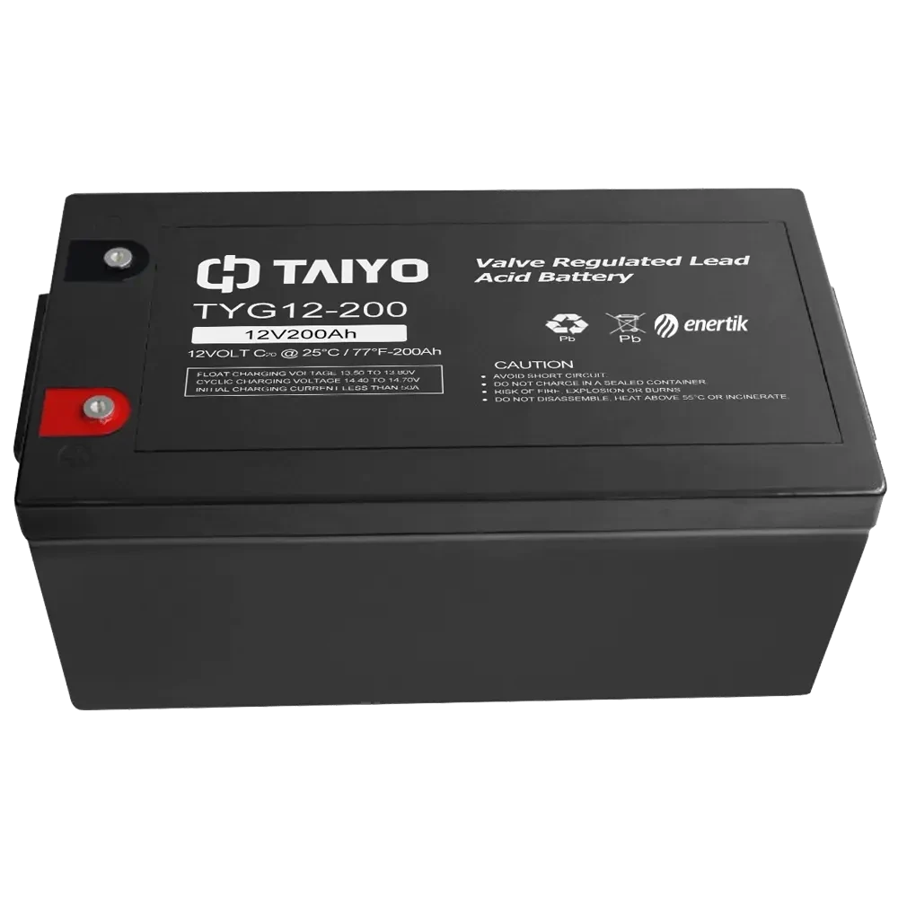 Batería de Ciclo Profundo Gel – TAIYO 12Vcc 200Ah