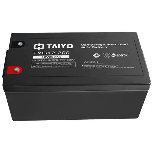 Batería de Ciclo Profundo Gel – TAIYO 12Vcc 200Ah