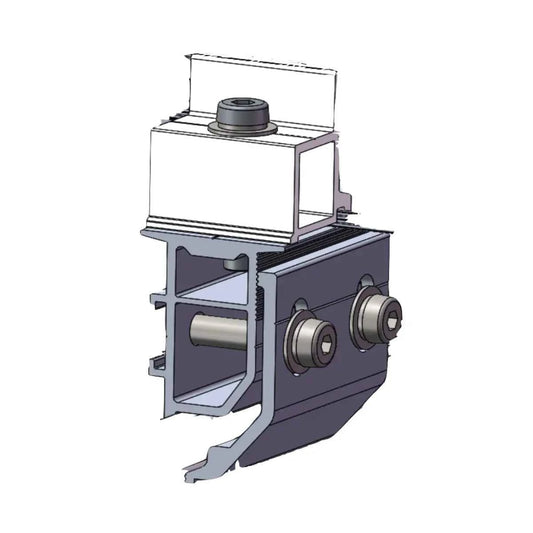 Fijación para Techo – Sin perforación (Para rieles CG-010) – Segunda generación