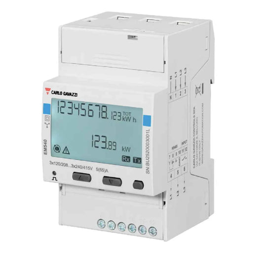 Medidor de Energía Trifásico 65A/fase – EM540