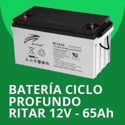 Batería de Ciclo Profundo AGM – Ritar 12V 65Ah