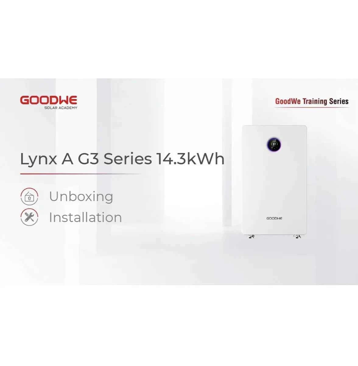Batería de Litio Goodwe 51.2V 14.3 kWh – Lynx A G3 (GW14.3-BAT-LV-G10)