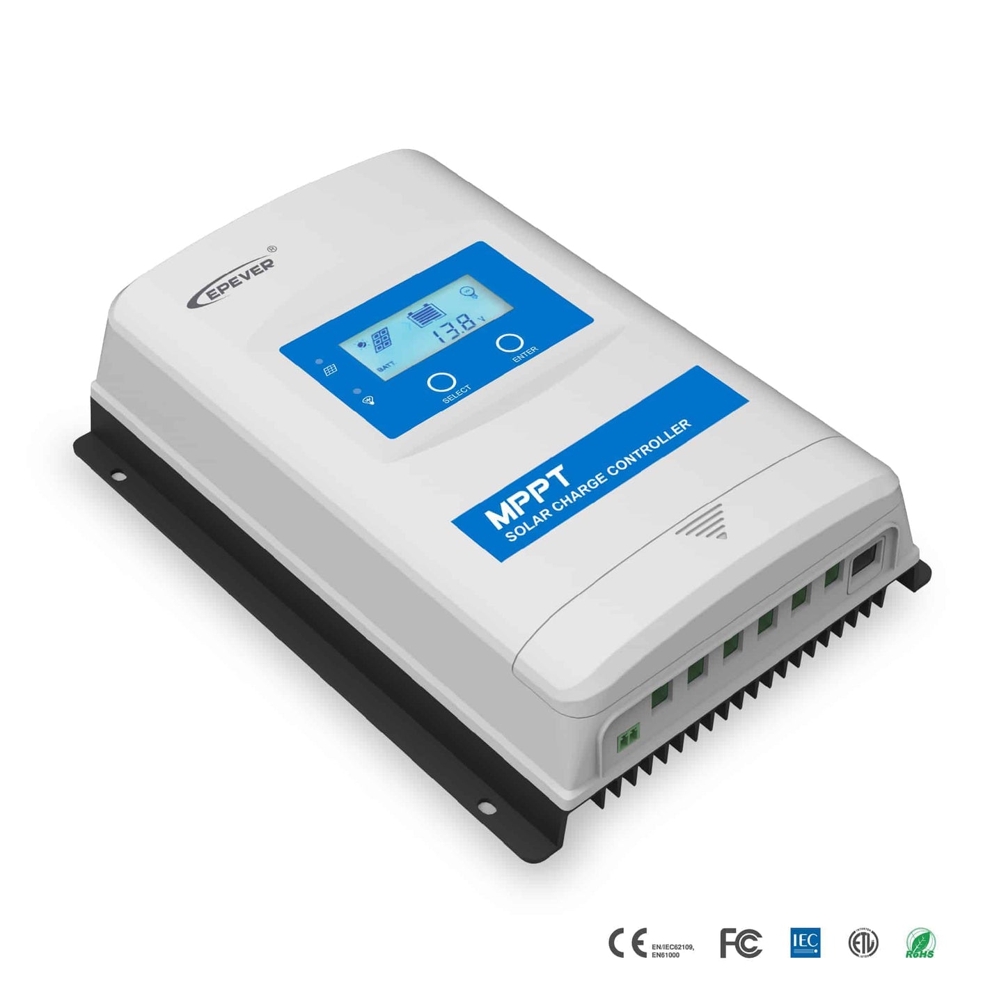 Regulador de Carga para Paneles Solares MPPT 40A 12/24/36/48V – EPEVER XTRA4415N G3