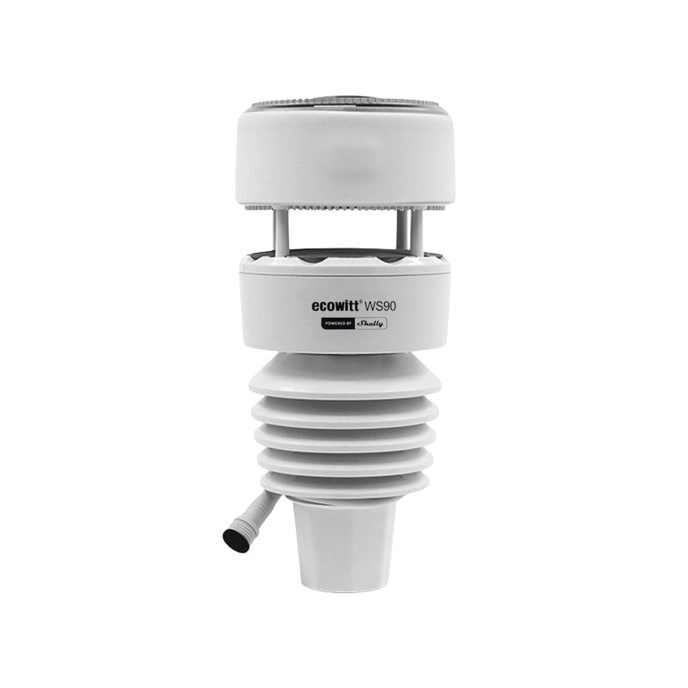 Estación Meteorológica Ecowitt WS90 7 en 1 con Sensor Ultrasónico de Viento, Zigbee y Bluetooth, Powered by Shelly
