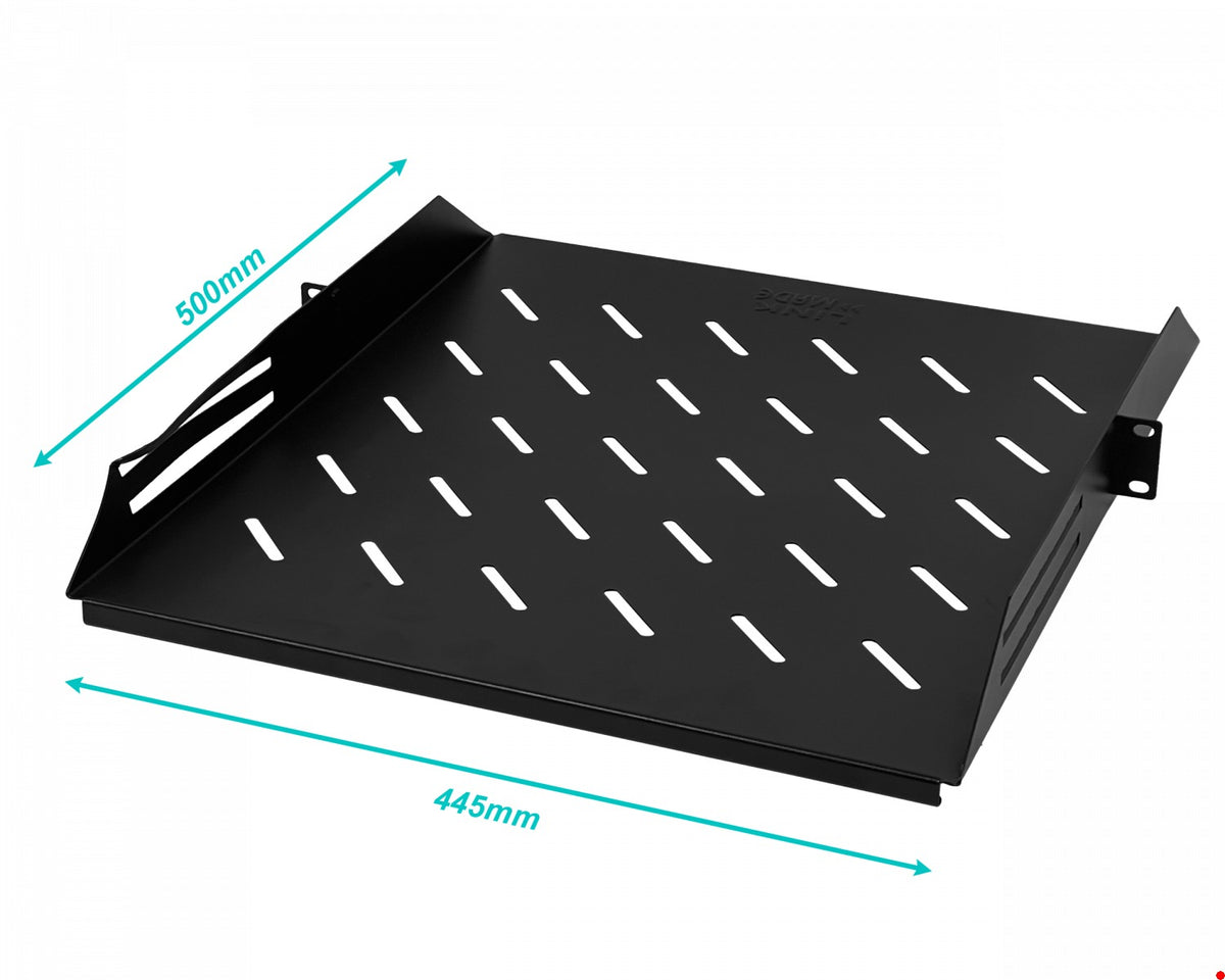 RB1-CA5VL-LIQ. ABOLLADO LINKMADE Bandeja 1U profundidad 50cm con sistema de ventilación central regulable color negro